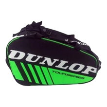 Dunlop Racketbag Paletero Intro (Padel Schlägertasche, 1 Hauptfach) schwarz/grün 3er